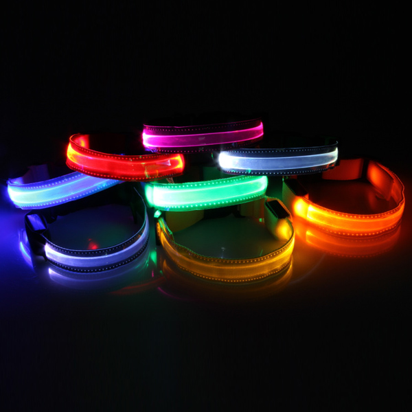 Κολάρο Σκύλου με Φωτισμό Led - Large 45cm-52cm Κόκκινο